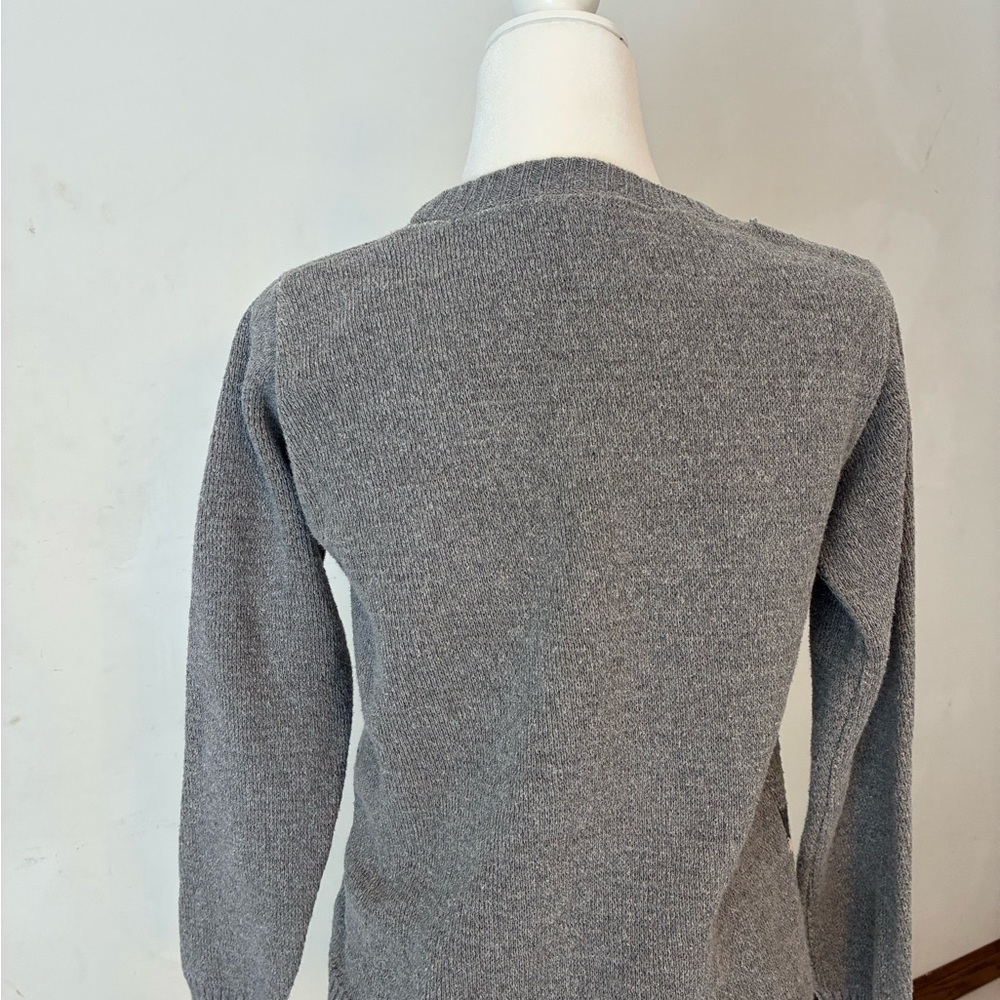 Gray Cat Pattern Sweater - Picture 2 of 6